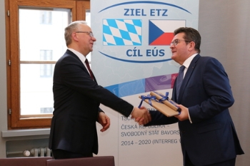 Bayerns Wirtschaftsstaatssekretär Franz Josef Pschierer empfängt Rudolph Bayerns Wirtschaftsstaatssekretär Franz Josef Pschierer empfängt Rudolph